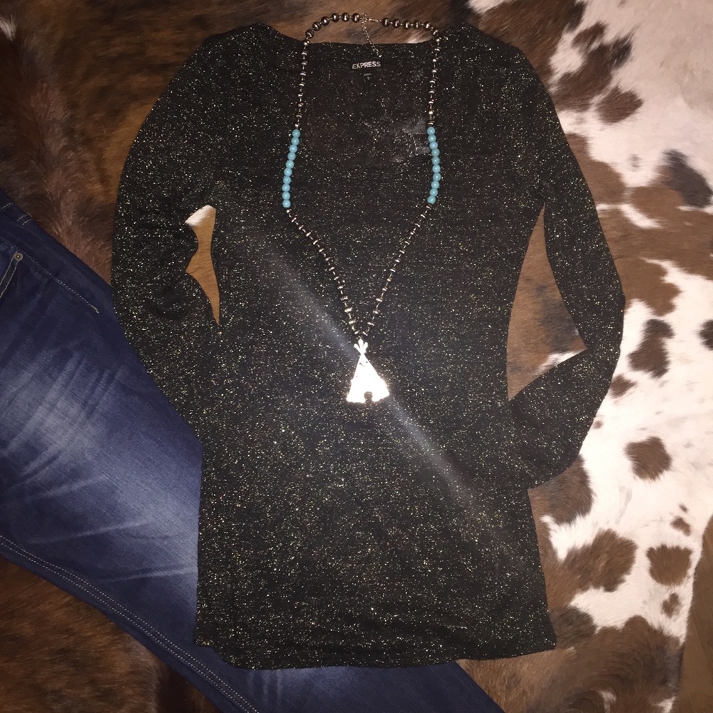 Express Black Shear Long Sleeve